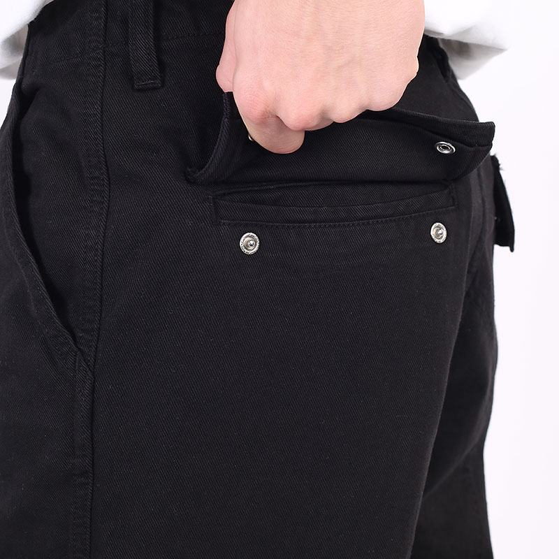 мужские черные брюки Carhartt WIP Regular Cargo Pant I029793-garment dyed - цена, описание, фото 7